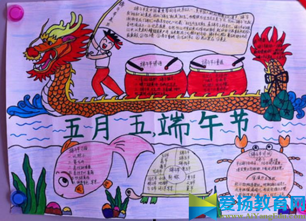 端午节手抄报简单资料 图片大全简单又漂亮