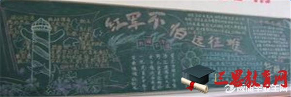 学长征精神黑板报素材