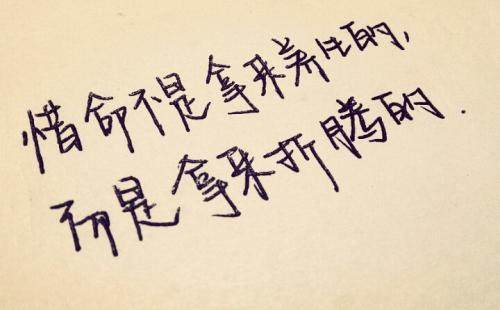 生命不息折腾不止好词好句