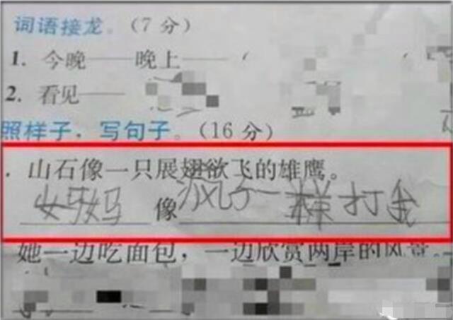 文中划线的句子对妈妈的?描写