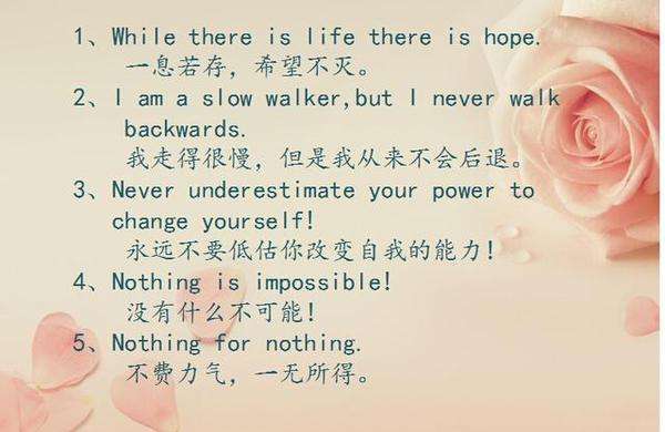 英语名言名句加翻译 20句英语名言警句（带翻译)
